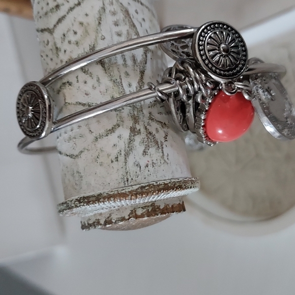 R.J. Graziano CN Silver Charm Bangle - Picture 3 of 6